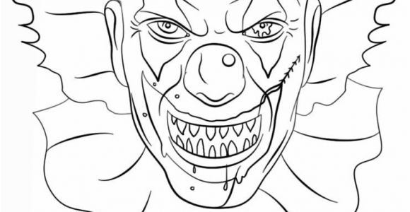 Coloriage Masque Clown Tueur Clown Tueur Dessin A Imprimer