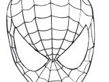 Coloriage Masque Spiderman Imprimer Masque Spiderman à Imprimer