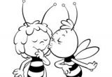 Coloriage Maya L Abeille Gratuit Coloriages Willy   Colorier Fr Hellokids