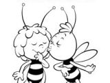 Coloriage Maya L Abeille Gratuit Coloriages Willy   Colorier Fr Hellokids