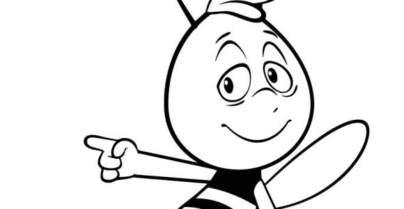 Coloriage Maya L Abeille Gratuit Coloriages Willy   Colorier Fr Hellokids