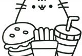 Coloriage Mcdo Coloriage Pusheen Pret Pour Manger Burger Boisson Mcdo Dessin