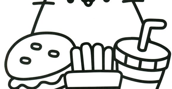 Coloriage Mcdo Coloriage Pusheen Pret Pour Manger Burger Boisson Mcdo Dessin