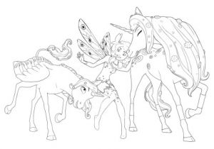 Coloriage Mia Et Moi Lyria Coloriages De Dessins Animés Mia Et Moi Page 2