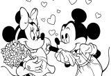 Coloriage Mickey Et Minnie Amoureux Coloriage Mickey Et Minnie Amoureux