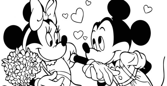 Coloriage Mickey Et Minnie Amoureux Coloriage Mickey Et Minnie Amoureux