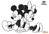 Coloriage Mickey Et Minnie Amoureux Coloriez Le Couple Mickey Et Minnie Les Amoureux Les