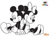 Coloriage Mickey Et Minnie Amoureux Coloriez Le Couple Mickey Et Minnie Les Amoureux Les