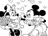 Coloriage Mickey Et Minnie Amoureux Image Coloriage