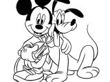 Coloriage Mickey Imprimer Gratuit Coloriage Mickey Et Pluto Jecolorie