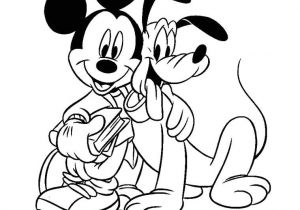 Coloriage Mickey Imprimer Gratuit Coloriage Mickey Et Pluto Jecolorie