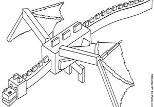 Coloriage Minecraft Ender Dragon Coloriage Ender Dragon Le Dragon De Minecraft   Imprimer