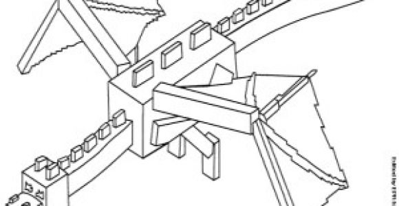 Coloriage Minecraft Ender Dragon Coloriage Ender Dragon Le Dragon De Minecraft   Imprimer