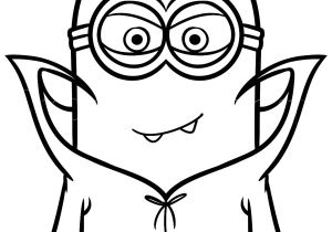 Coloriage Minion Bob à Imprimer Coloriage Minion Vampire Dessin