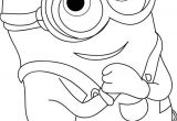 Coloriage Minion Bob à Imprimer Printable the Minions Dave Coloring Page for Kidsee Online Print