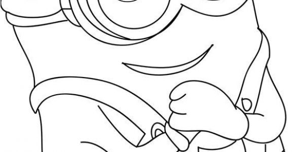 Coloriage Minion Bob à Imprimer Printable the Minions Dave Coloring Page for Kidsee Online Print