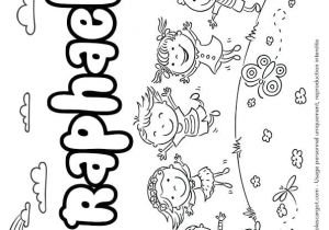 Coloriage Minnie Bébé Coloriage Et Illustration Du Prénom Rapha L Le Prénom Est écrit
