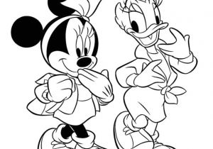 Coloriage Minnie Et Daisy à Imprimer Coloriages Mickey Et Minnie Az Coloriage