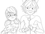 Coloriage Miraculous Et Chat Noir Print Miraculous Ladybug and Cat Noir Very Happy Coloring