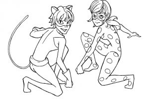 Coloriage Miraculous Ladybug Et Chat Noir A Imprimer Dibujos Para Imprimir Y Colorear De Ladybug Y Cat Noir