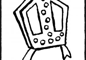 Coloriage Mitre De Saint Nicolas La Mitre De Saint Nicolas Kiddicoloriage