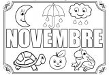 Coloriage Mois De Novembre Mois De Novembre à Colorier à Gommettes