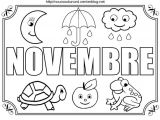 Coloriage Mois De Novembre Mois De Novembre à Colorier à Gommettes