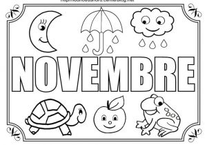 Coloriage Mois De Novembre Mois De Novembre à Colorier à Gommettes