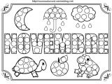 Coloriage Mois Juin Maternelle Mois De Novembre   Colorier   Gommettes