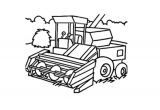 Coloriage Moissonneuse Batteuse à Imprimer Coloriages   Imprimer Tracteur Numéro