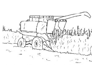 Coloriage Moissonneuse Batteuse à Imprimer Dessins Gratuits   Colorier Coloriage Tracteur   Imprimer