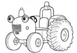 Coloriage Moissonneuse Tracteur tom Coloriage Tracteur tom