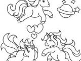 Coloriage Mon Petit Poney à Imprimer Les Barbies Ensemble Avec Une Licorne Faisant Au Revoir   Ses Amis