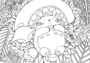 Coloriage Mon Voisin totoro Coloriage Inspiration totoro De Ghibli Par Chocobo Artherapie