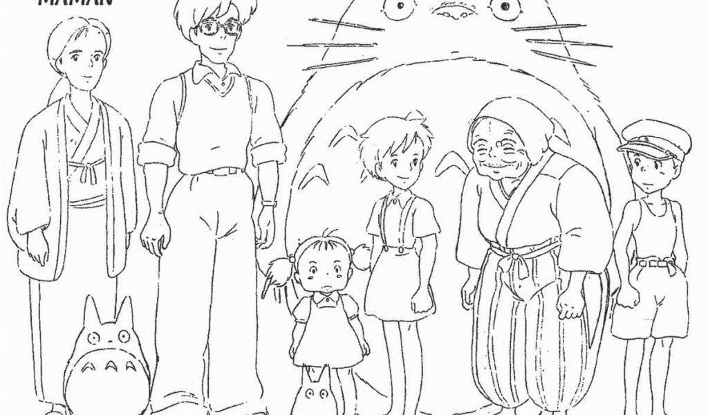 Coloriage Mon Voisin totoro the Best Anime Coloring Pages for Adults
