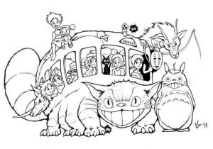 Coloriage Mon Voisin totoro totoro Coloring Pages Awesome Mon Voisin totoro Coloriage Adult