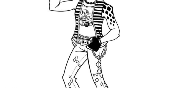 Coloriage Monster High Garcon Monsterhigh Deuce Gorgon Coloriage Monster High