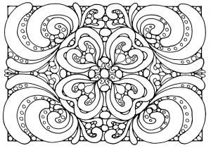 Coloriage Mosaique Arabe Free Coloring Page Coloring Adult Patterns Zen Coloring Page with