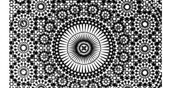 Coloriage Mosaique Arabe orient Et 1001 Nuits Coloriages Difficiles Pour Adultes