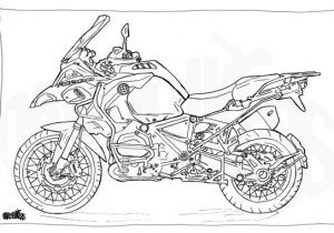 Coloriage Moto Bmw Adult Colouring Page Motorcycle Illustration Motorcycle Coloring