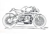 Coloriage Moto Bmw Les Mondes De Dibi Archive Du Blog Bmw Café Racer   Colorier…