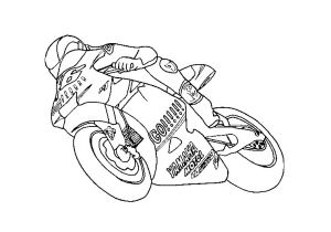 Coloriage Moto De Course à Imprimer Coloriage Moto Course