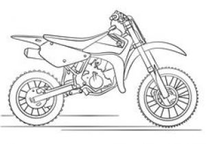 Coloriage Moto Trial Motorcycle Coloring Pages