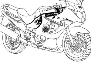 Coloriage Motocross à Imprimer Coloriage Moto Cross Kawasaki
