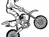 Coloriage Motocross Freestyle Coloriage D Un Homme Faisant Un Petit Saut Avec son Moto Cross