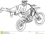 Coloriage Motocross Freestyle Moto Freestyle Stock Vector Illustration Of Cross Bike