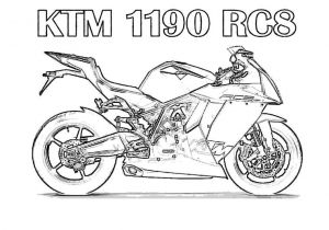 Coloriage Motocross Ktm A Imprimer Coloriage Moto Ktm Dessin