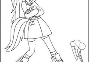 Coloriage My Little Pony Equestria Girl Rainbow Dash Free Line My Little Pony Fluttershy Colouring Page