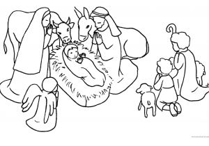 Coloriage Naissance De Jésus 15 Coloriage De Noel Creche
