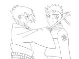Coloriage Naruto Shippuden En Couleur Coloriage A Imprimer Naruto Shippuden Duel Avec Sasuke Gratuit Et